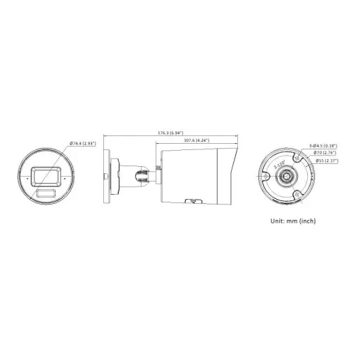 Hikvision DS-2CD2043G2-LI2U 4MP AcuSense Smart Hybrid Light Bullet Camera