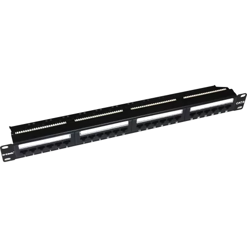 D-Link NPP-C61BLK241 Cat6 UTP 24-Port Loaded Patch Panel