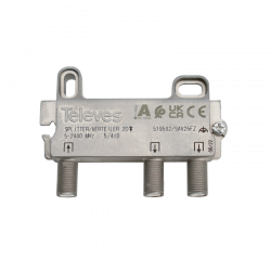 Televes 519502 F 2-Way Splitter 5–2400 MHz