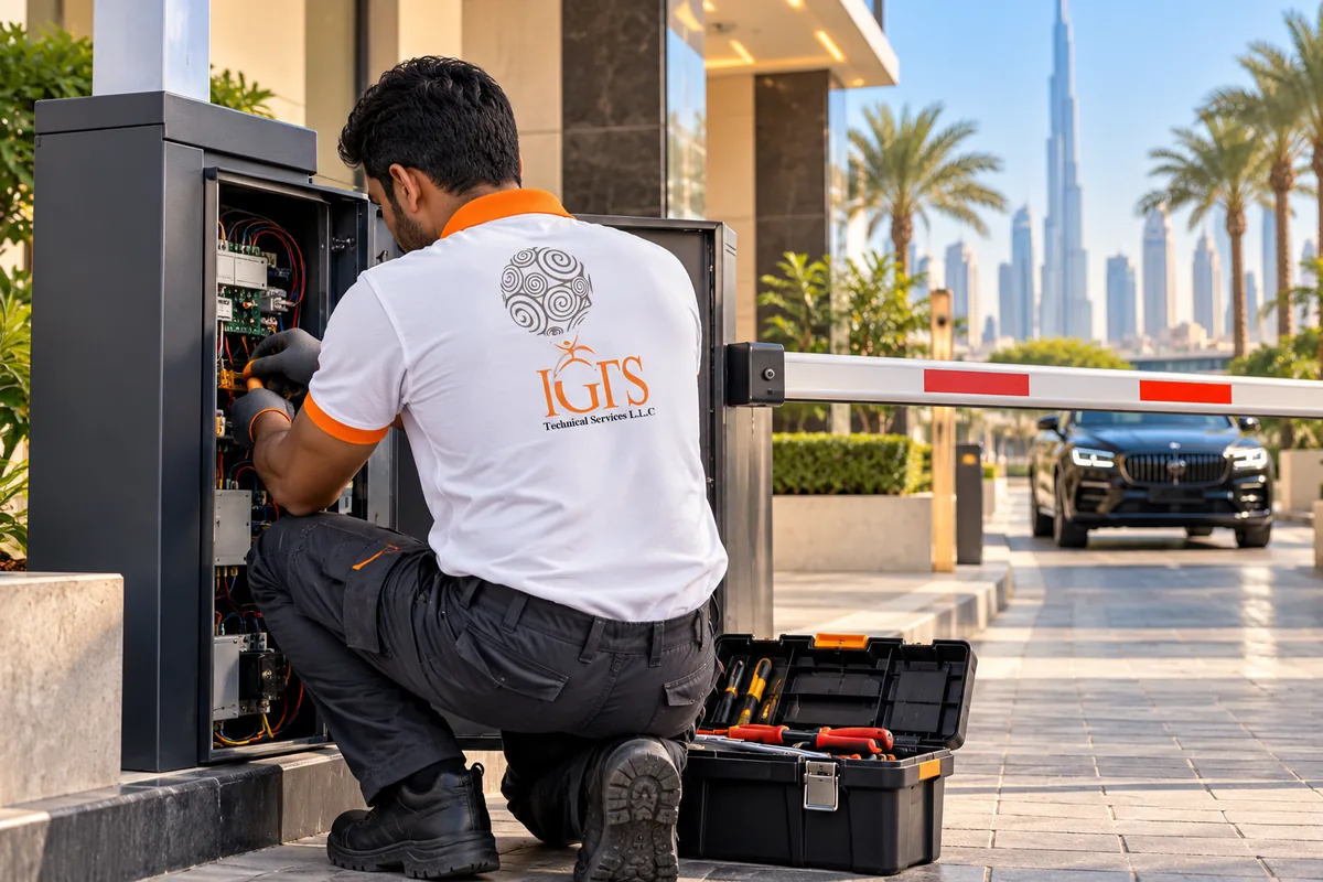RFID & Card Reader Parking Barrier Access in Dubai