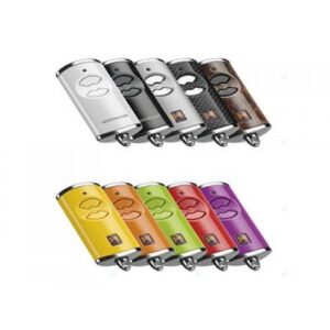 HORMANN HSE 2 BS BiSecur Remote Control with Chrome Zinc Die-Cast Elements